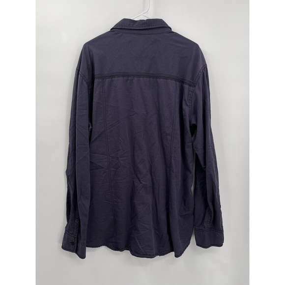 BKE Men's Size XXL Standard Fit Button Blue Long Sleeve Shirt - Picture 6 of 8